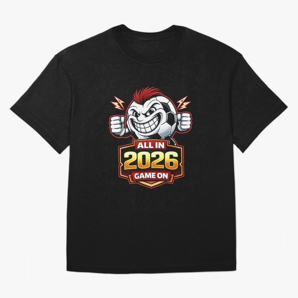 All in 2026 soccer fan design Classic T-Shirt Spotlight FIFA World Cup 2026 Group Stage for Fans of Mbappe and Portugal, Bringing Stadium Memories, Football Loyalty, International Chants and Championship Tradition; Made for Die Hard Supporters,