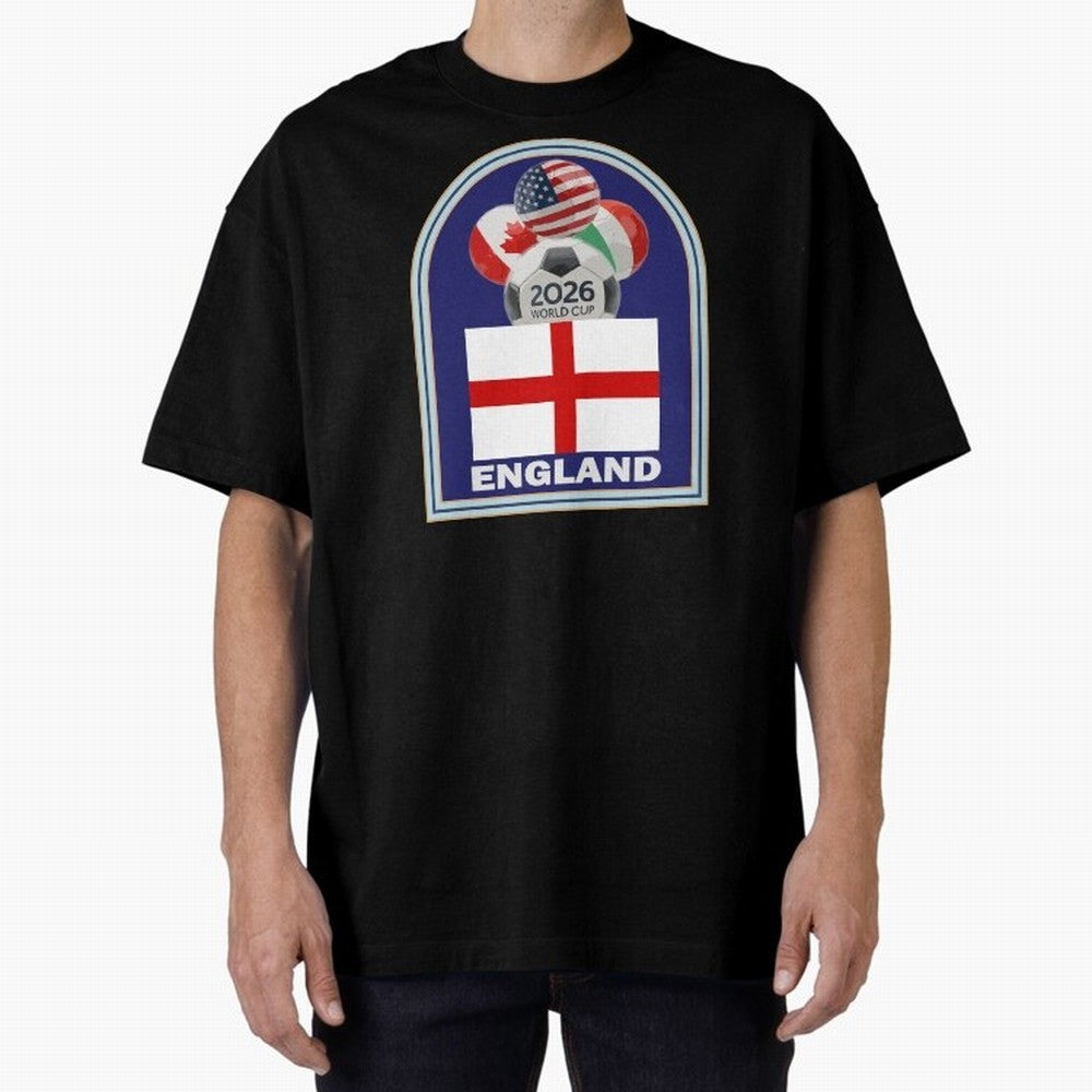 England 2026 Soccer T-shirt Classic T-Shirt Cheer for Global Football Passion for FIFA World Cup 2026, Capturing CR7 and Messi, England and Germany, Fan Favorite Moments, National Team Passion, Big Match Drama and Soccer History; Great for Watch