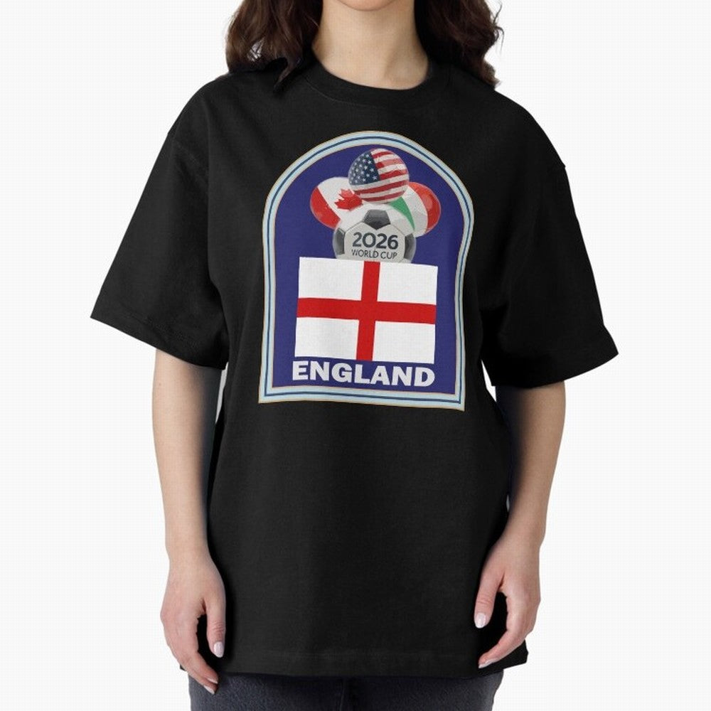 England 2026 Soccer T-shirt Classic T-Shirt Cheer for Global Football Passion for FIFA World Cup 2026, Capturing CR7 and Messi, England and Germany, Fan Favorite Moments, National Team Passion, Big Match Drama and Soccer History; Great for Watch