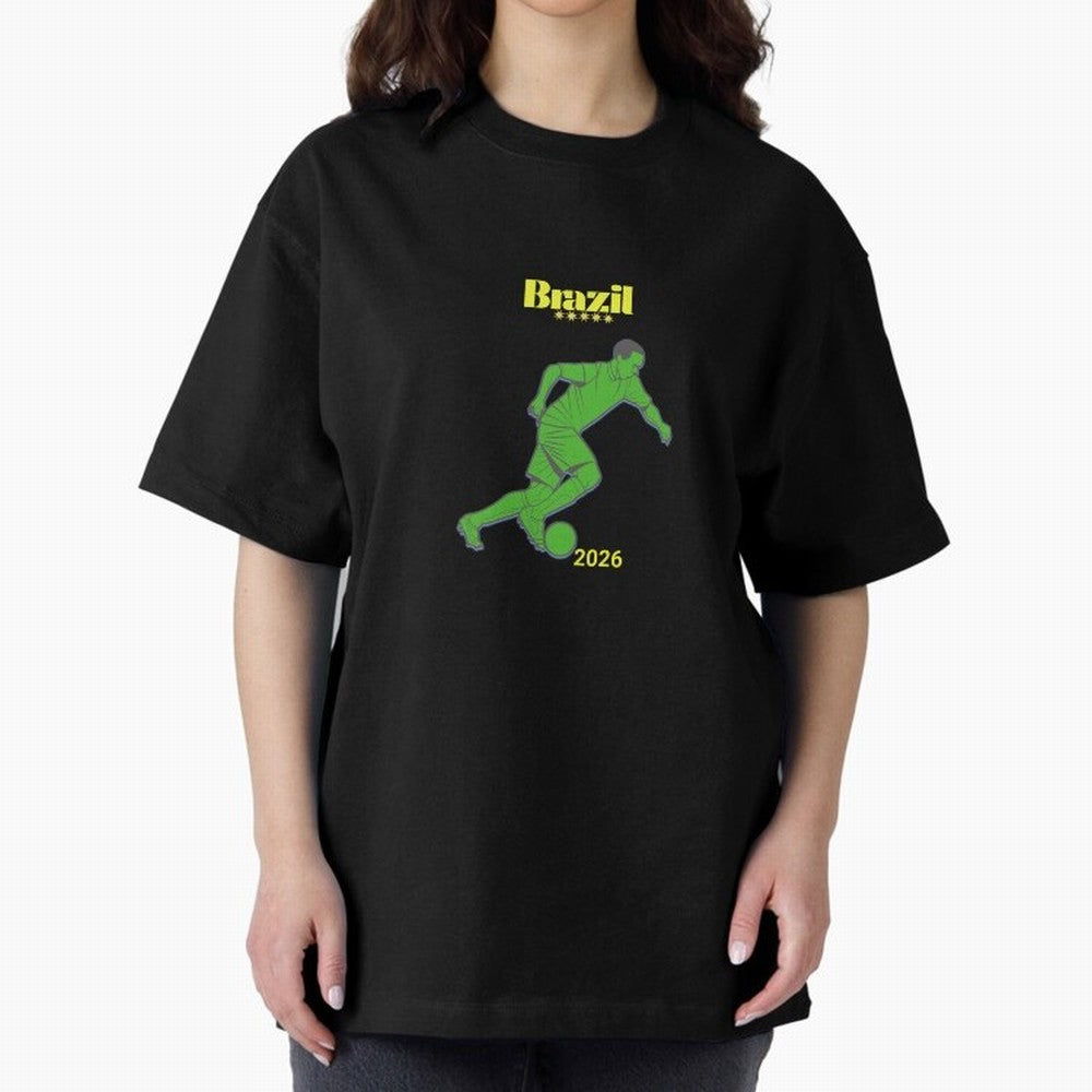 Brazil Soccer Classic T-Shirt Bring Champion Energy into Global Football Passion for FIFA World Cup 2026 Group Stage, Driven by Cristiano Ronaldo, Spain, Classic Soccer Heritage, Championship Pressure, Fan Loyalty and International Pride; Built for