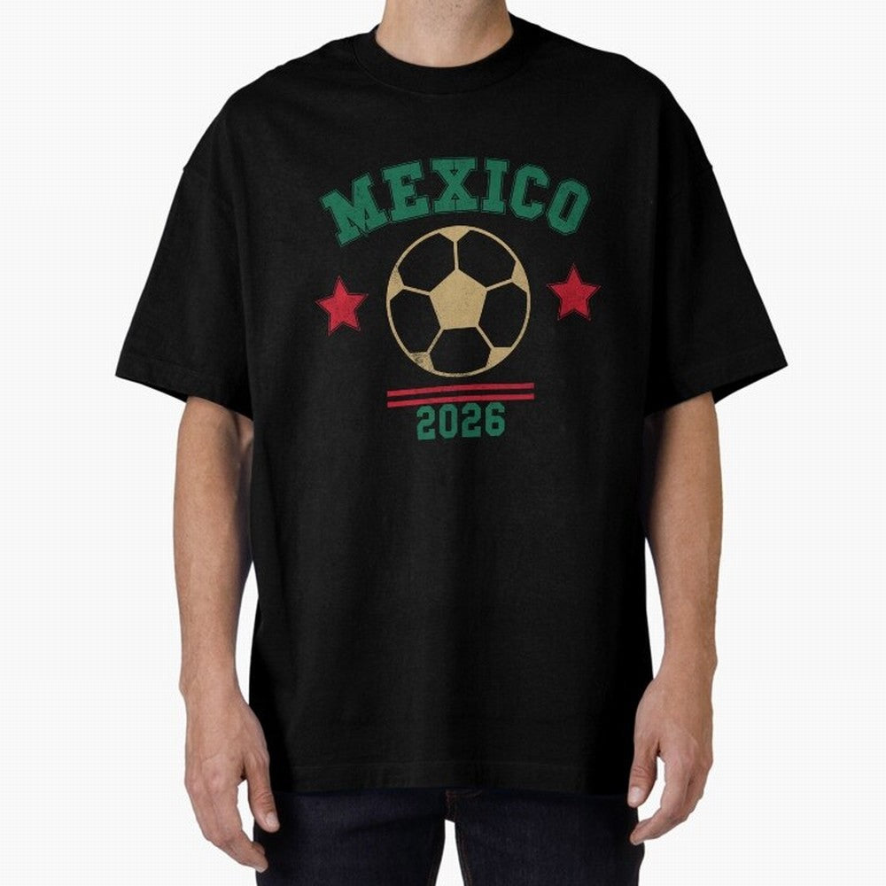 Mexico Soccer Fan 2026 Jersey Style Design Classic T-Shirt Relive Legendary Nights from the FIFA World Cup 2026 USA Canada Mexico Journey through Messi, CR7 and Mbappe Highlights, Brazil Pride, Worldwide Fan Energy, Dramatic Goals, Stadium Lights
