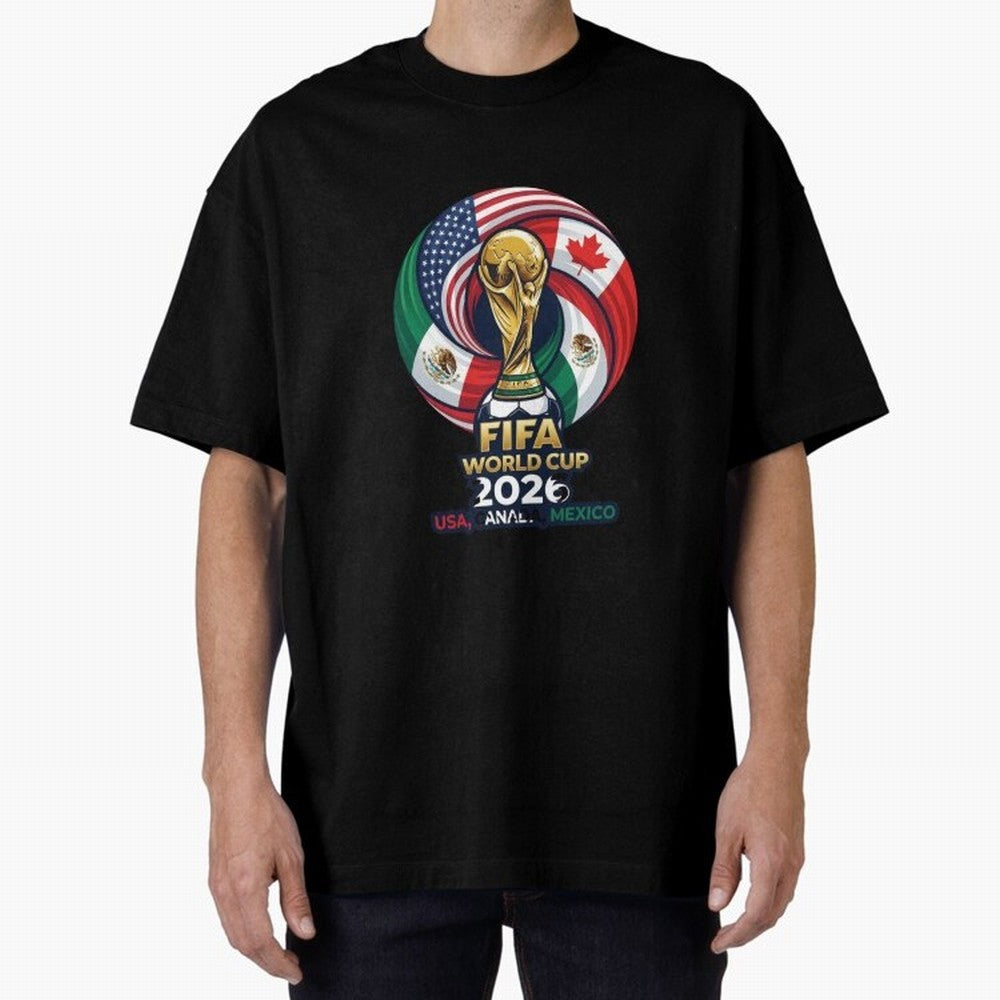 Glossy Host Nations Trophy Shield Classic T-Shirt Stand with FIFA World Cup 2026 USA Canada Mexico for Fans of Mbappe and Neymar and France, Bringing Fan Favorite Moments, National Team Passion, Big Match Drama and Soccer History; Perfect for Fans,