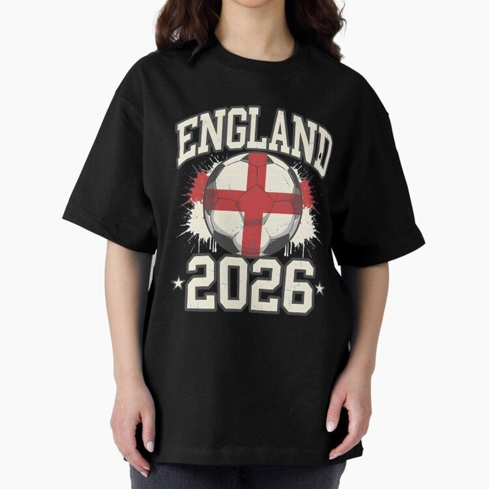 England 2026 World Cup for Football Fans and Teams Classic T-Shirt Show Match Day Excitement for FIFA World Cup 2026 Group Stage for Fans of Messi, Neymar and Mbappe and Brazil, Portugal and Argentina, Bringing Football History, Final Match Energy,