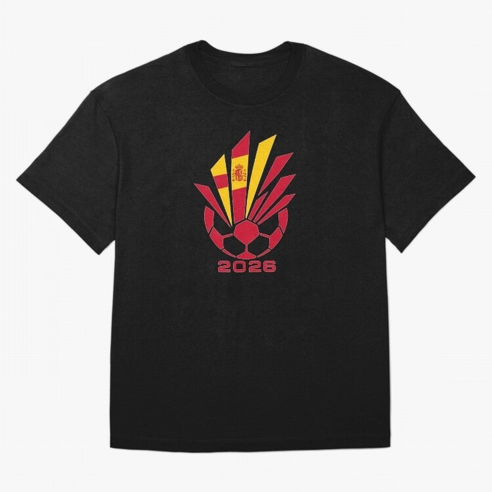 Spain Soccer 2026 Flag Burst Emblem Classic T-Shirt Bring Champion Energy into FIFA World Cup 2026 USA Canada Mexico for Fans of Cristiano Ronaldo and Argentina, Bringing Championship Spirit, Famous Goals, Roaring Crowds and International Football
