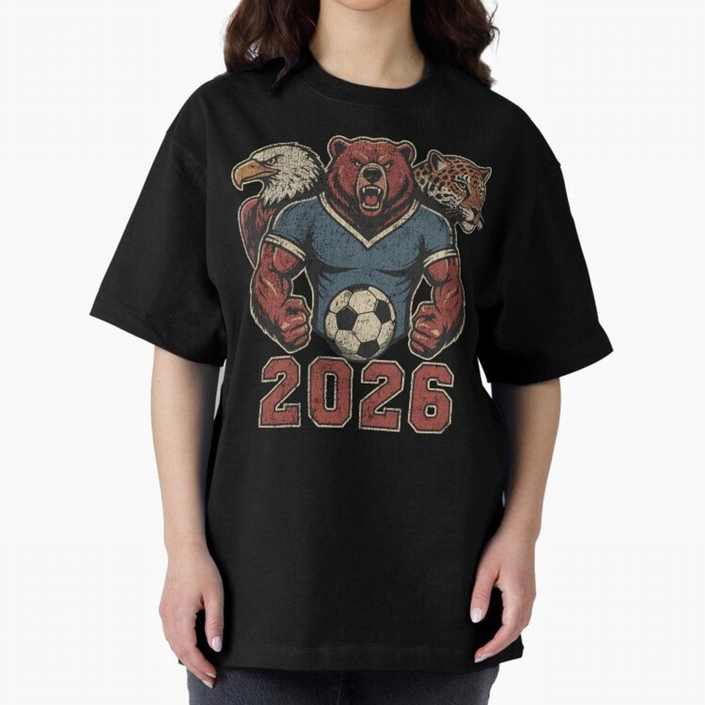 World Cup 2026 Host Mascots | USA Canada Mexico Soccer Classic T-Shirt Show Your Love for FIFA World Cup 2026 for Fans of Mbappe and France, Bringing Match Day Excitement, Supporter Culture, Golden Goals and Global Football Passion; Created for