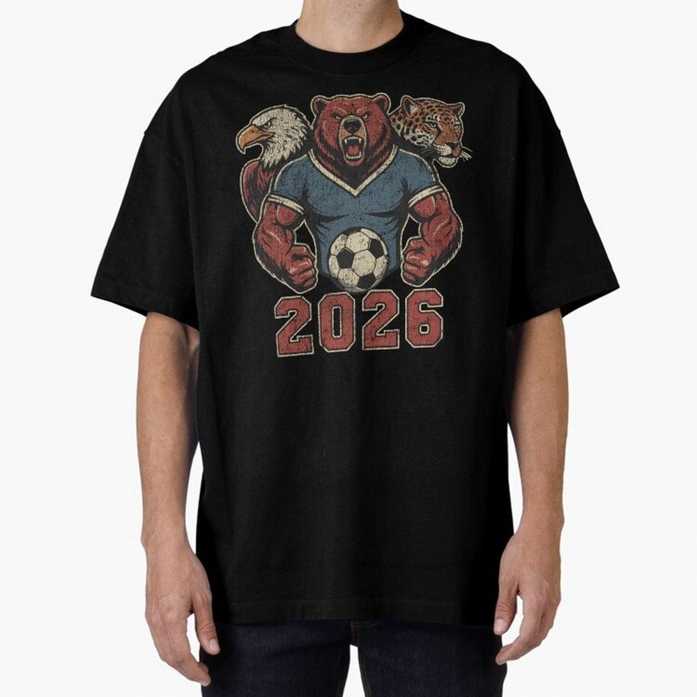 World Cup 2026 Host Mascots | USA Canada Mexico Soccer Classic T-Shirt Show Your Love for FIFA World Cup 2026 for Fans of Mbappe and France, Bringing Match Day Excitement, Supporter Culture, Golden Goals and Global Football Passion; Created for