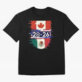 Glitched United 2026 - North America Emblem Cup Classic T-Shirt Make Game Day About FIFA World Cup 2026 USA Canada Mexico Spirit, Connected to France, Neymar, Championship Spirit, Famous Goals, Roaring Crowds and International Football Unity; Made