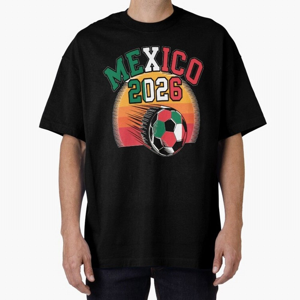 Mexico 2026 Vintage Soccer Shirt Retro Futbol Fan Tee Classic T-Shirt Bring FIFA World Cup 2026 Spirit, Inspired by Argentina, France and Brazil, Messi, Stadium Chants, National Pride, Trophy Dreams and Unforgettable Football Memories; Created for
