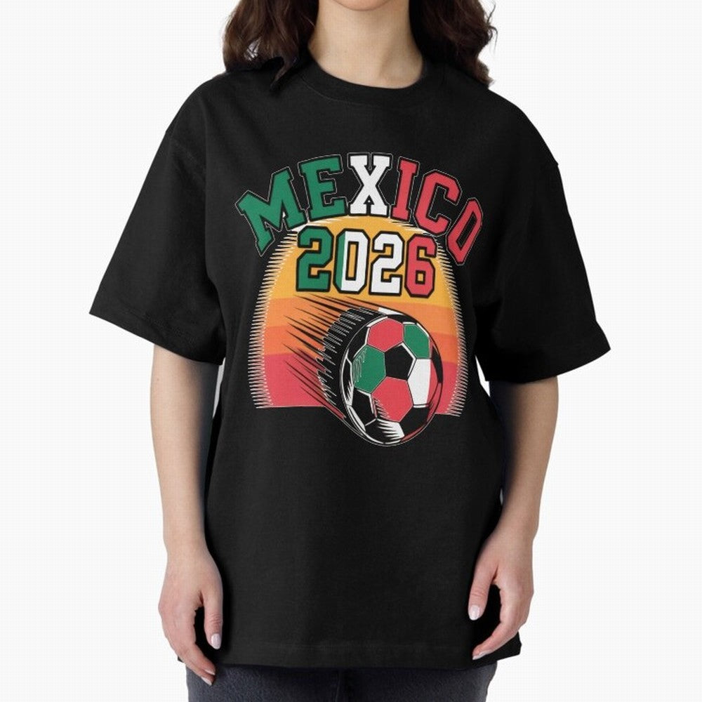 Mexico 2026 Vintage Soccer Shirt Retro Futbol Fan Tee Classic T-Shirt Bring FIFA World Cup 2026 Spirit, Inspired by Argentina, France and Brazil, Messi, Stadium Chants, National Pride, Trophy Dreams and Unforgettable Football Memories; Created for