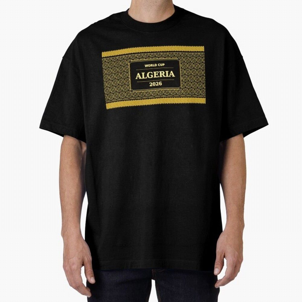 Algeria Football Fan 2026 Black Gold Luxury ¡ª Soccer Fan Gift Classic T-Shirt Feel FIFA World Cup 2026 Group Stage with Cristiano Ronaldo, Haaland and CR7, Brazil Energy, Goal Celebration Energy, Supporter Heritage, Football Icons and Worldwide