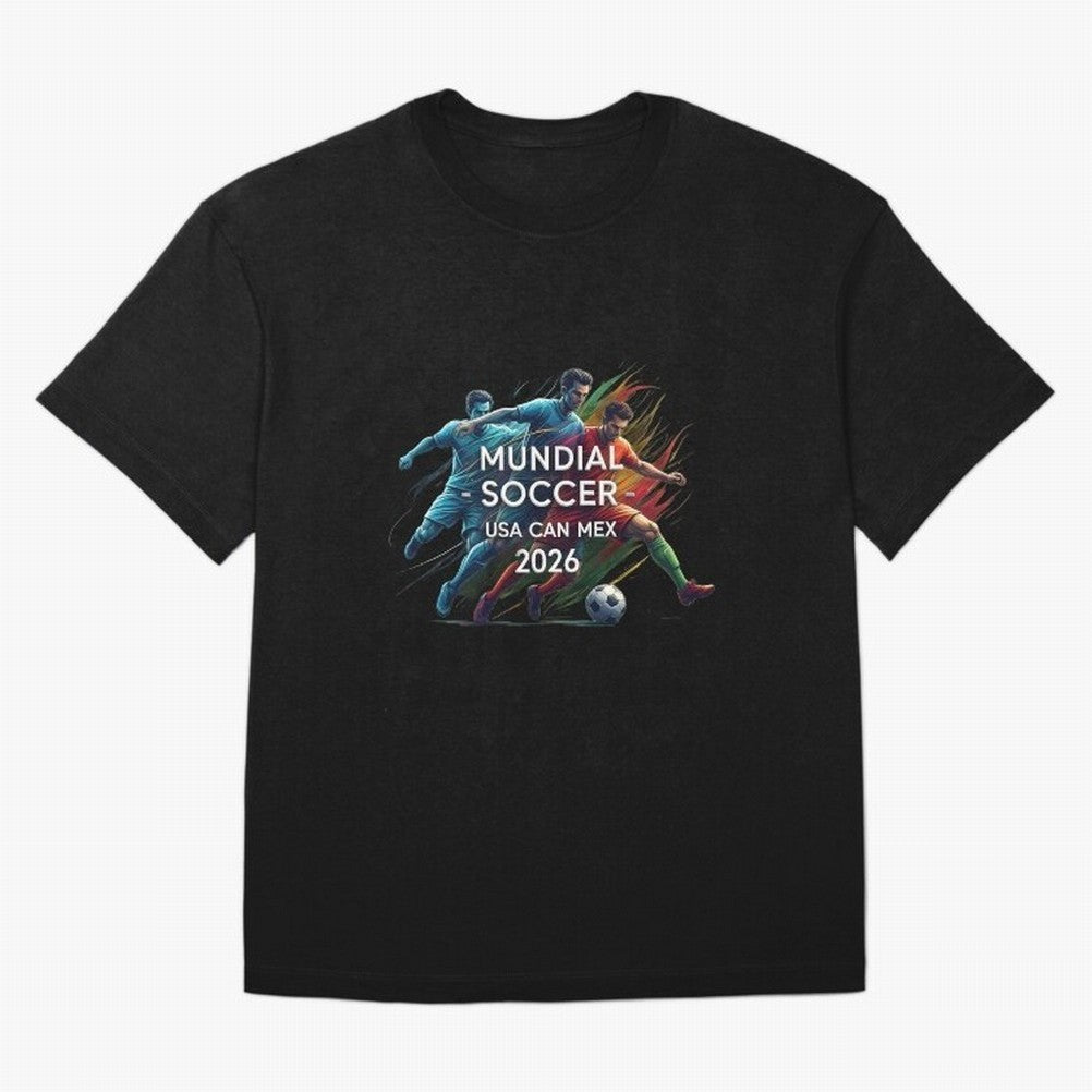 Mundial Soccer 2026 Classic T-Shirt Cheer through Every Moment of FIFA World Cup 2026 Group Stage with Messi and Cristiano Ronaldo, Argentina Energy, Goal Celebration Energy, Supporter Heritage, Football Icons and Worldwide Tournament Joy; Great