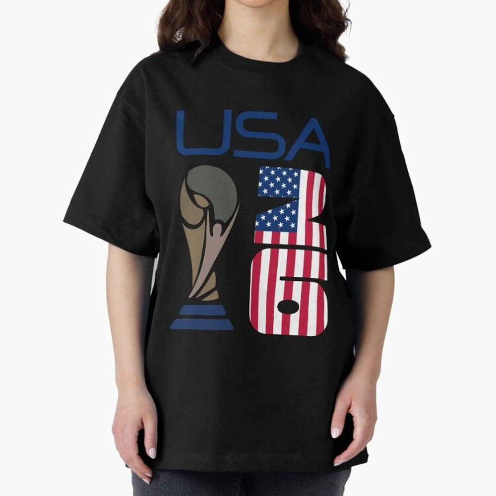 USA 2026 Soccer World Cup Trophy American Flag Design Classic T-Shirt Follow FIFA World Cup 2026 Spirit, Made for Brazil, Portugal and Argentina, CR7 and Messi, Tournament Hype, Historic Matchups, Family Viewing Parties and Global Sports Pride;