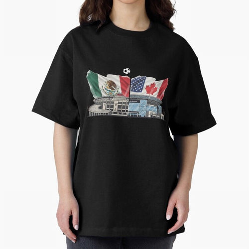 2026 World Cup Opening & Final ¨C Azteca Stadium Mexico & MetLife Stadium USA ¨C Football Design with Mexican, Canadian & US Flags Classic T-Shirt Follow FIFA World Cup 2026 Group Stage Spirit, Celebrating Germany, Neymar, Soccer Culture, Superstar