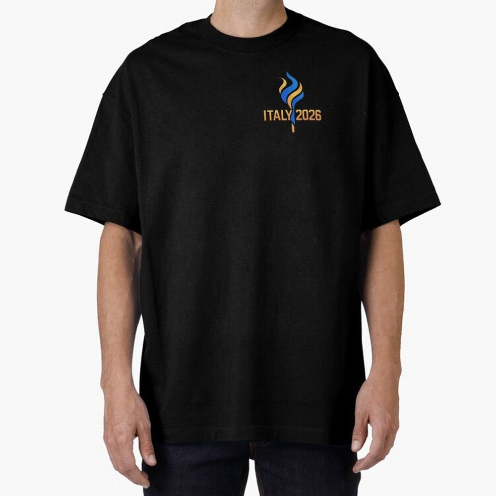 Italy 2026 Minimal Travel Logo Modern Italian Style Classic T-Shirt Support Match Day Hype around FIFA World Cup 2026 USA Canada Mexico, Neymar, Haaland and Cristiano Ronaldo, Brazil, Portugal and Argentina, Worldwide Fan Energy, Dramatic Goals,