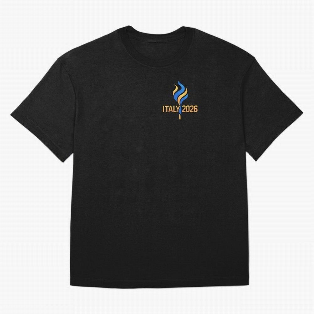 Italy 2026 Minimal Travel Logo Modern Italian Style Classic T-Shirt Support Match Day Hype around FIFA World Cup 2026 USA Canada Mexico, Neymar, Haaland and Cristiano Ronaldo, Brazil, Portugal and Argentina, Worldwide Fan Energy, Dramatic Goals,
