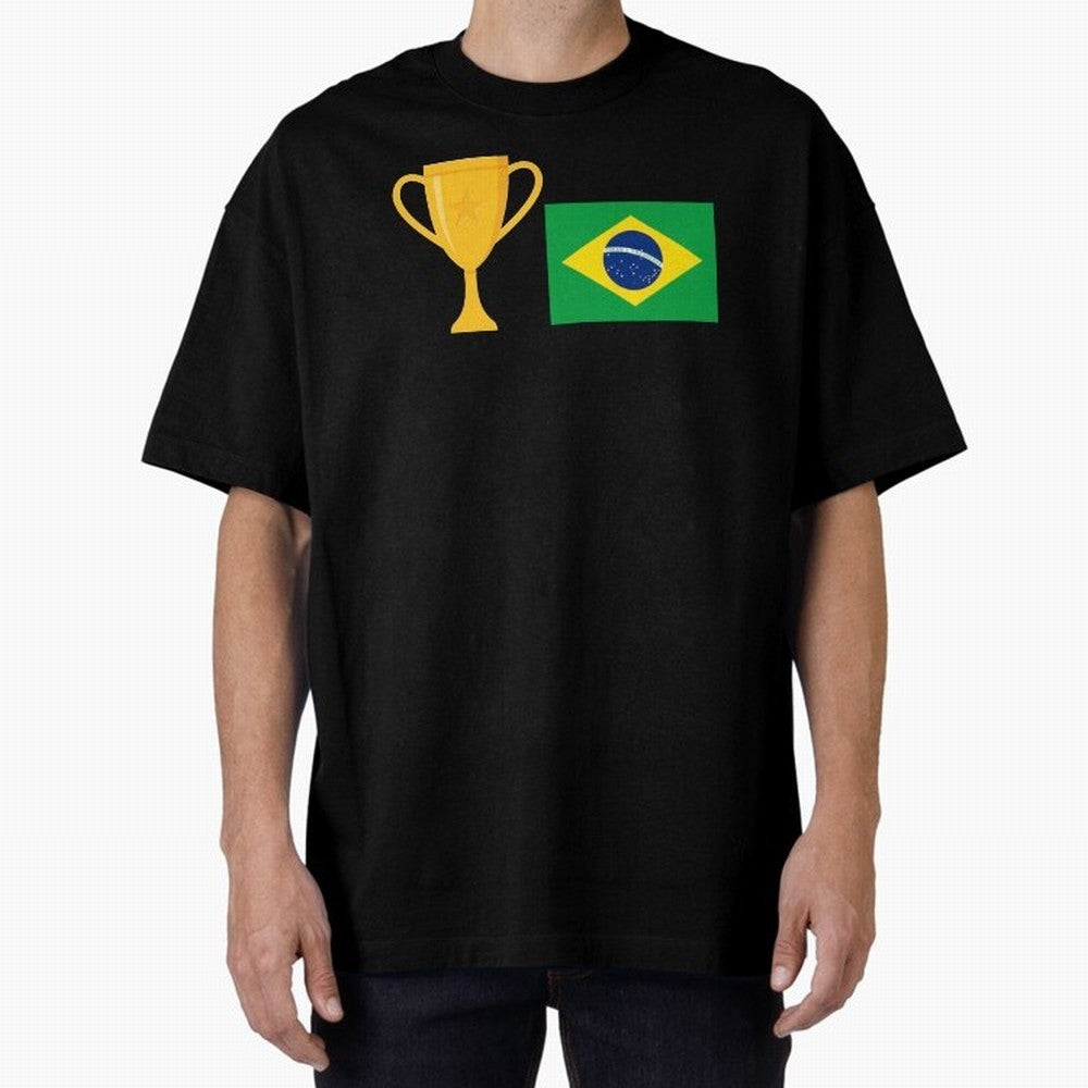 Brazil Soccer Team Fan Football Brazilian Flag 2022 T-Shirt - Brazil T shirt Soccer - Brazil Flag Vintage - Brazilian Classic T-Shirt Feel FIFA World Cup 2026 Group Stage for Fans of Messi, CR7 and Mbappe and Argentina and Brazil, Bringing Stadium