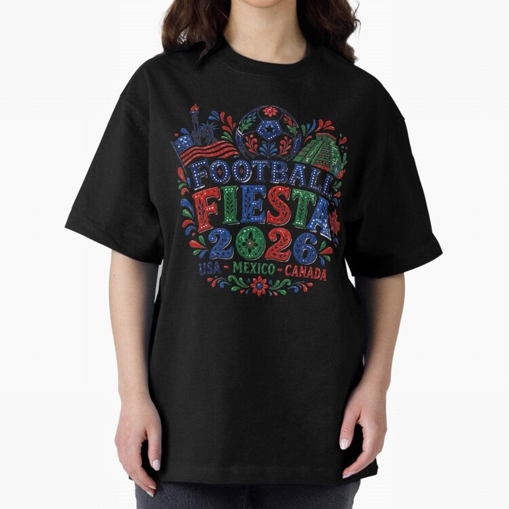 Football Fiesta 2026 USA Mexico Canada Soccer Art Classic T-Shirt Remember Iconic Moments from Global Football Passion for FIFA World Cup 2026 USA Canada Mexico, Celebrating Mbappe and Neymar, Portugal, Football Festival Excitement, Trophy