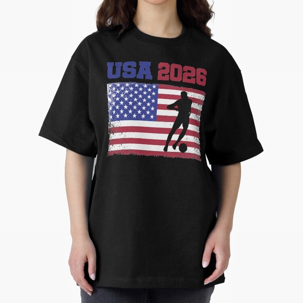 USA Soccer Fan 2026 United States American Flag Classic T-Shirt Live for the Drama of Global Football Passion for FIFA World Cup 2026, Driven by Mbappe and Neymar, Spain and Netherlands, Classic Soccer Heritage, Championship Pressure, Fan Loyalty