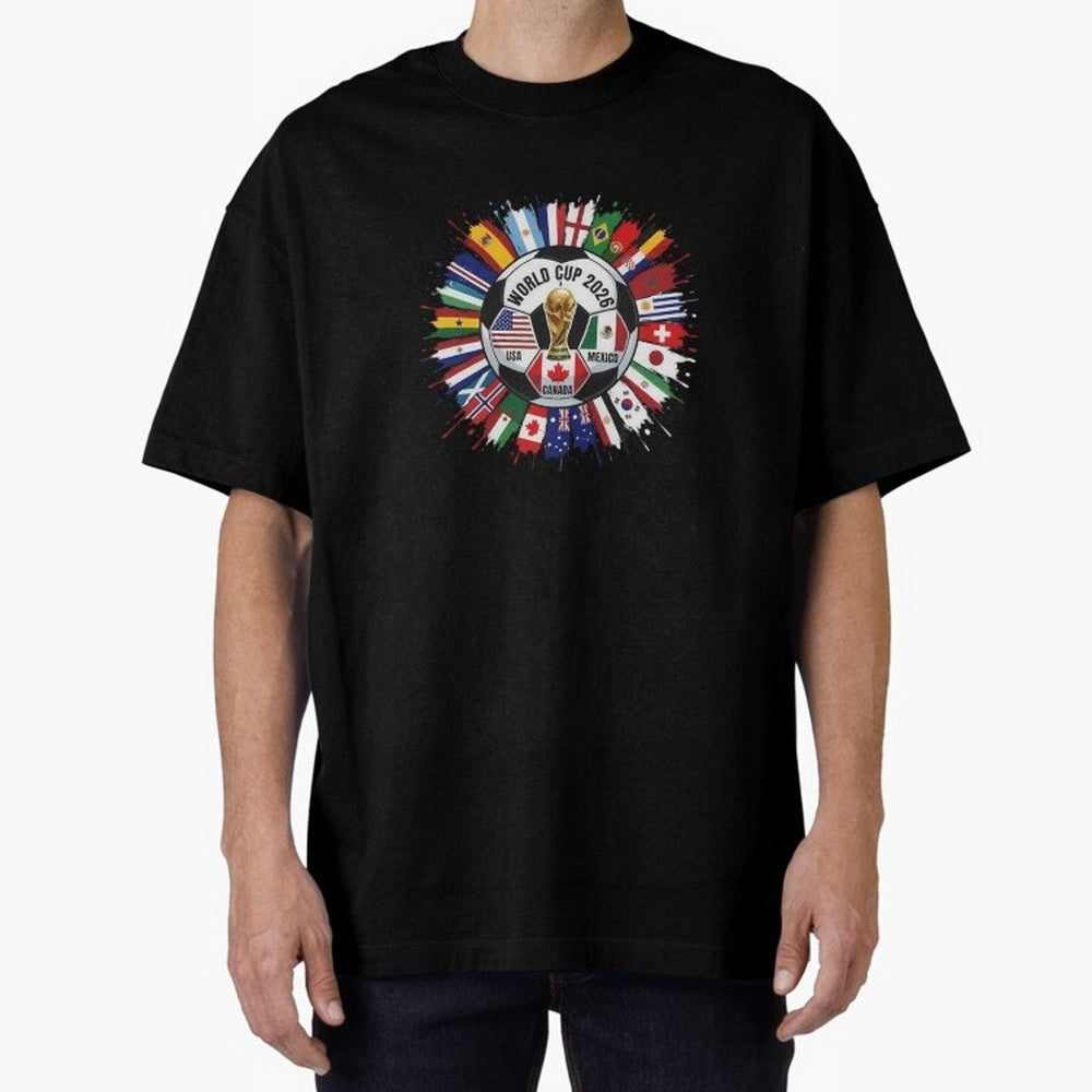 World Cup 2026 Kids, USA Mexico Canada Host Countries, International Football Flags Top, Gameday Soccer Apparel, Soccer Fan Youth Classic T-Shirt Celebrate Classic Football Spirit in FIFA World Cup 2026 USA Canada Mexico for Fans of Neymar and