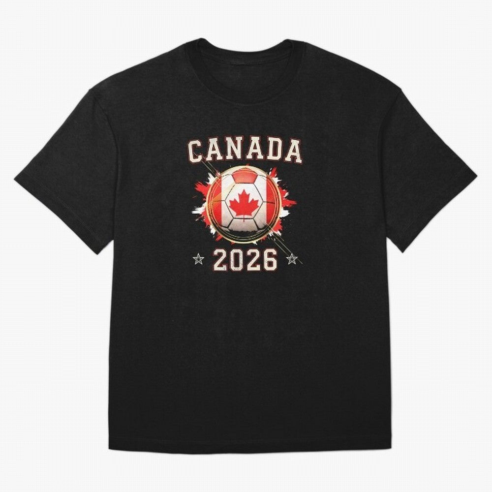 Front Print Canada Soccer World Cup 2026 - Canadian Fan Gift T-Shirt_84561562 Classic T-Shirt Live for the Drama of FIFA World Cup 2026 Filled with Messi, Argentina Energy, Fan Favorite Moments, National Team Passion, Big Match Drama and Soccer
