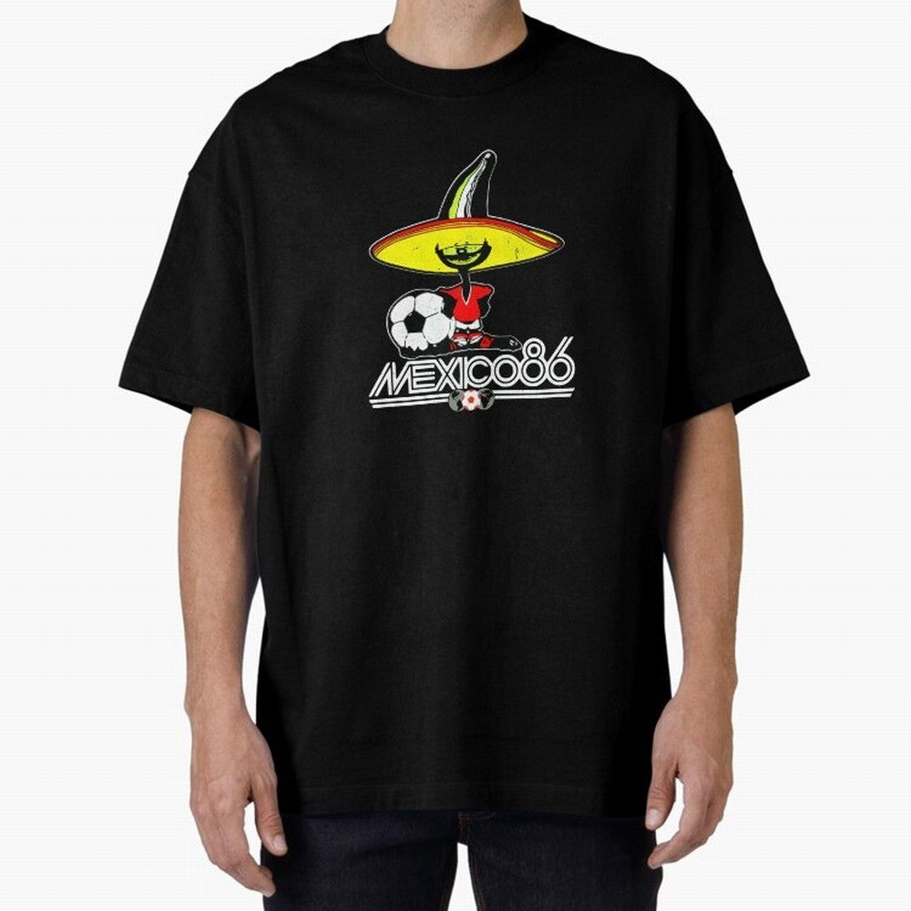 Mexico 86 World Cup Pique Retro Vintage T-Shirt_90751770 Classic T-Shirt Stand with FIFA World Cup 2026 USA Canada Mexico for Fans of Cristiano Ronaldo and Argentina and Brazil, Bringing Stadium Chants, National Pride, Trophy Dreams and