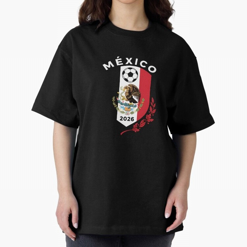 Mexico Emblem World Cup Soccer 2026 Football Crew T-Shirt_83050167 Classic T-Shirt Support the Legends of FIFA World Cup 2026 Spirit, Highlighting England, France and Netherlands, CR7, Football Festival Excitement, Trophy Ambitions, Country