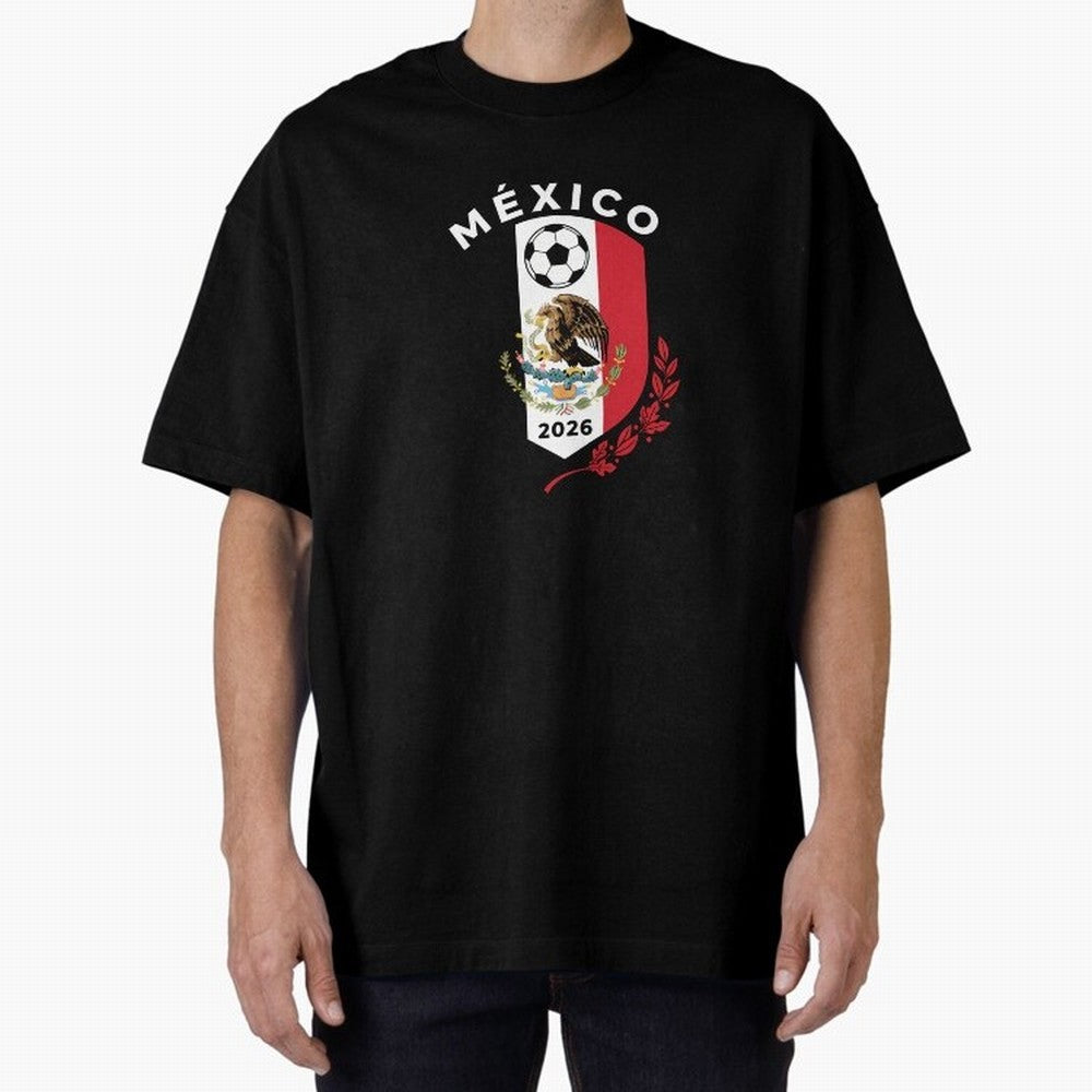Mexico Emblem World Cup Soccer 2026 Football Crew T-Shirt_83050167 Classic T-Shirt Support the Legends of FIFA World Cup 2026 Spirit, Highlighting England, France and Netherlands, CR7, Football Festival Excitement, Trophy Ambitions, Country