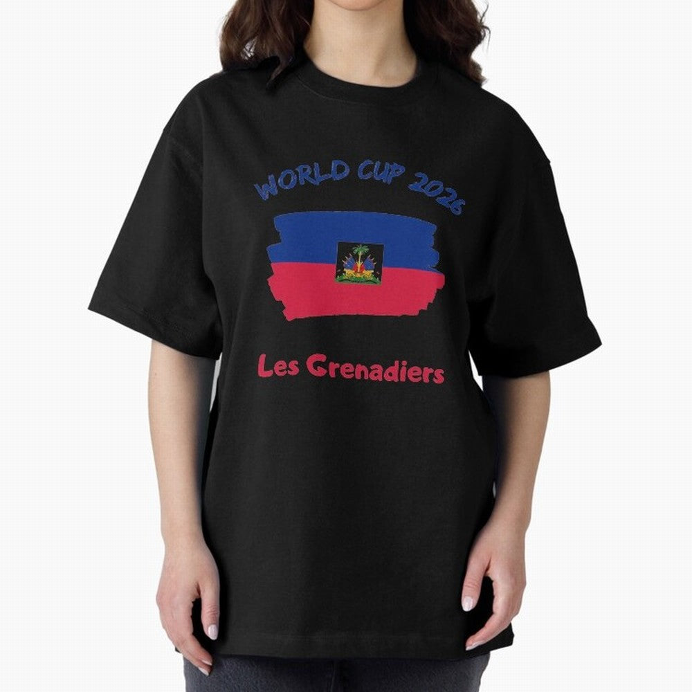 Haiti Football Fan Haitian Soccer Supporter National Team Pride Caribbean 2026 T-Shirt_90544900 Classic T-Shirt Follow Global Football Passion for FIFA World Cup 2026, Celebrating Haaland and Mbappe, Netherlands, Retro Football Energy, Iconic