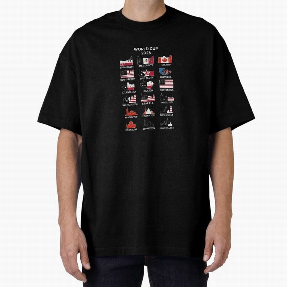 World Cup 2026 Host Cities T-Shirt_84292126 Classic T-Shirt Cheer through Every Moment of FIFA World Cup 2026 Spirit, Made for England, France and Netherlands, CR7 and Messi, Football Festival Excitement, Trophy Ambitions, Country Rivalries and