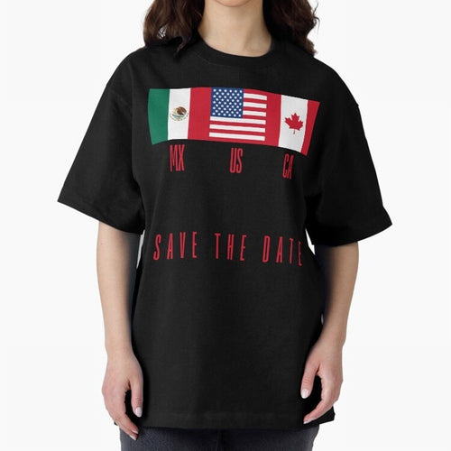 2026 World Cup Opening & Final ¨C Azteca Stadium Mexico & MetLife Stadium USA ¨C Football Design with Mexican, Canadian & US Flags Classic T-Shirt Fuel FIFA World Cup 2026 Featuring Haaland and Mbappe, England and Germany Energy, Stadium Memories,