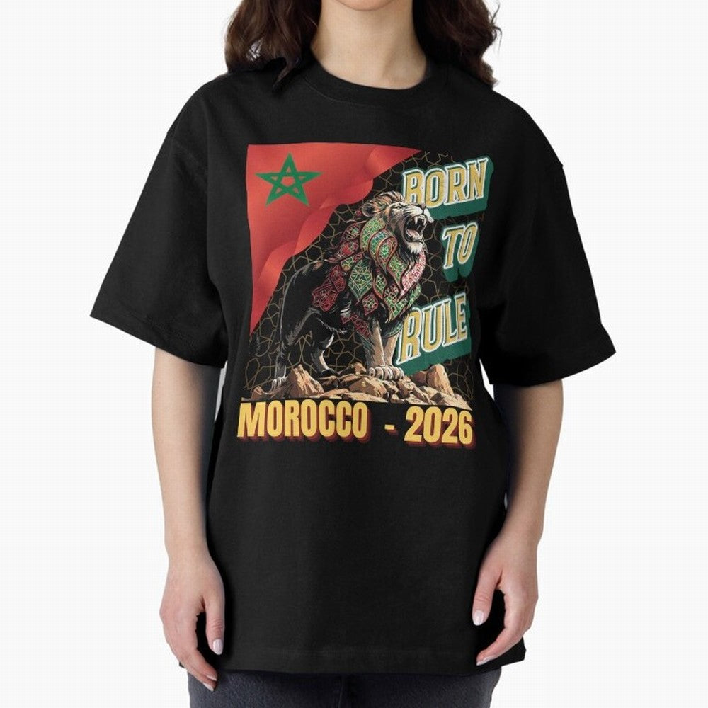 Morocco Football - Born to Rule Classic T-Shirt Honor Champions and Dreams in the FIFA World Cup 2026 Journey through Cristiano Ronaldo Highlights, Brazil Pride, Goal Celebration Energy, Supporter Heritage, Football Icons and Worldwide Tournament