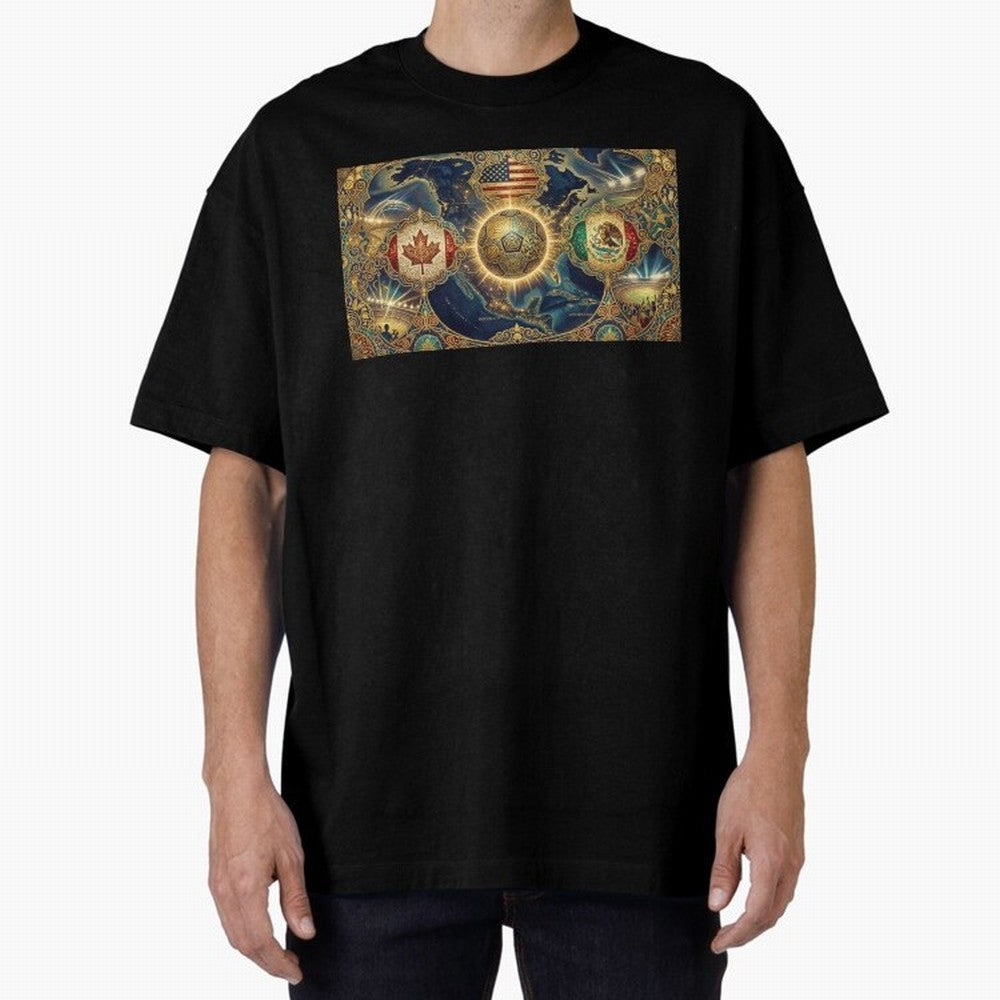 World Cup 2026 Hosts Illustrated Classic T-Shirt Bring Home FIFA World Cup 2026 Group Stage for Fans of Haaland and Argentina and Brazil, Bringing Sports Nostalgia, International Competition, Famous Players and Unforgettable Victories; Created for
