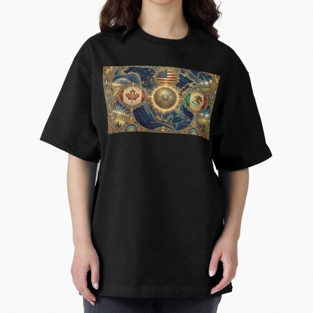 World Cup 2026 Hosts Illustrated Classic T-Shirt Bring Home FIFA World Cup 2026 Group Stage for Fans of Haaland and Argentina and Brazil, Bringing Sports Nostalgia, International Competition, Famous Players and Unforgettable Victories; Created for