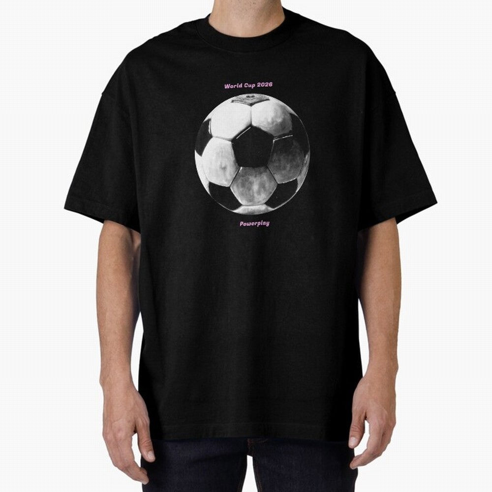 Powerplay World Cup 2026 Classic T-Shirt Bring a Champion Mindset to FIFA World Cup 2026 Group Stage for Fans of Cristiano Ronaldo and Brazil, Portugal and Argentina, Bringing Football Festival Excitement, Trophy Ambitions, Country Rivalries and