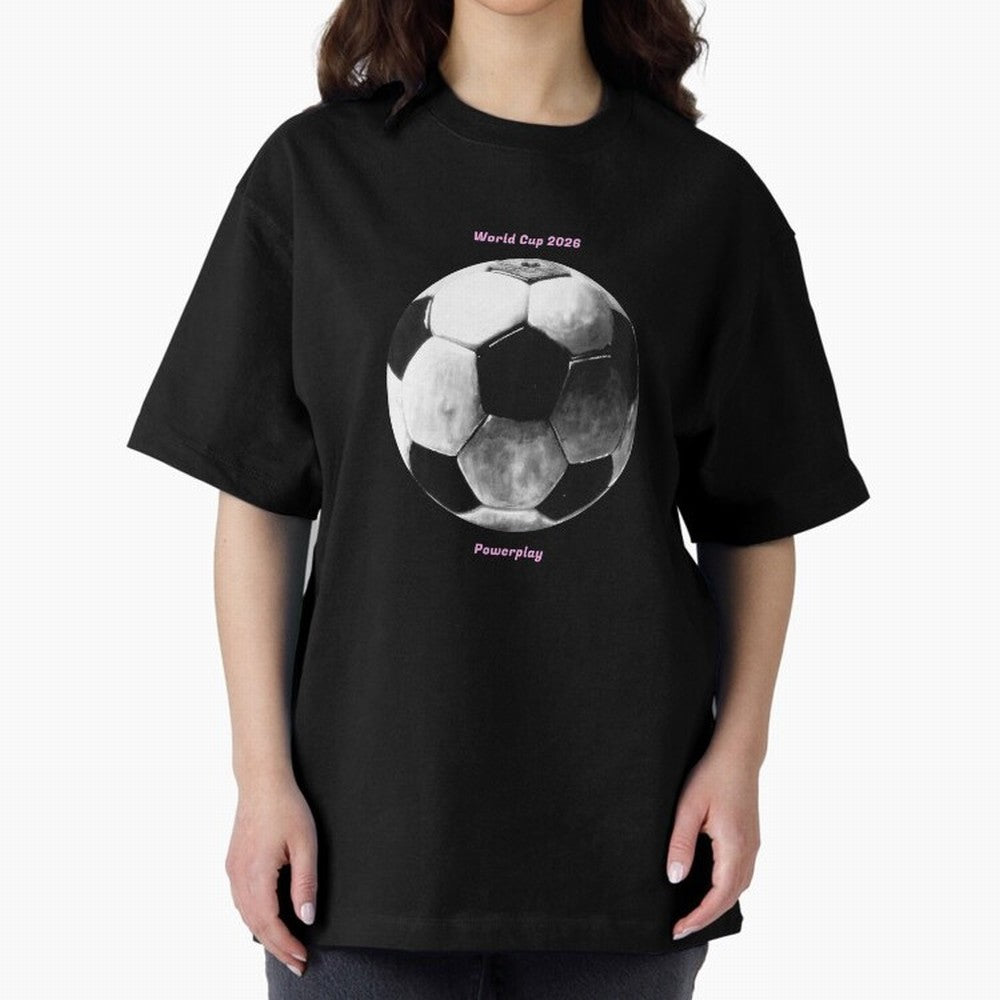 Powerplay World Cup 2026 Classic T-Shirt Bring a Champion Mindset to FIFA World Cup 2026 Group Stage for Fans of Cristiano Ronaldo and Brazil, Portugal and Argentina, Bringing Football Festival Excitement, Trophy Ambitions, Country Rivalries and