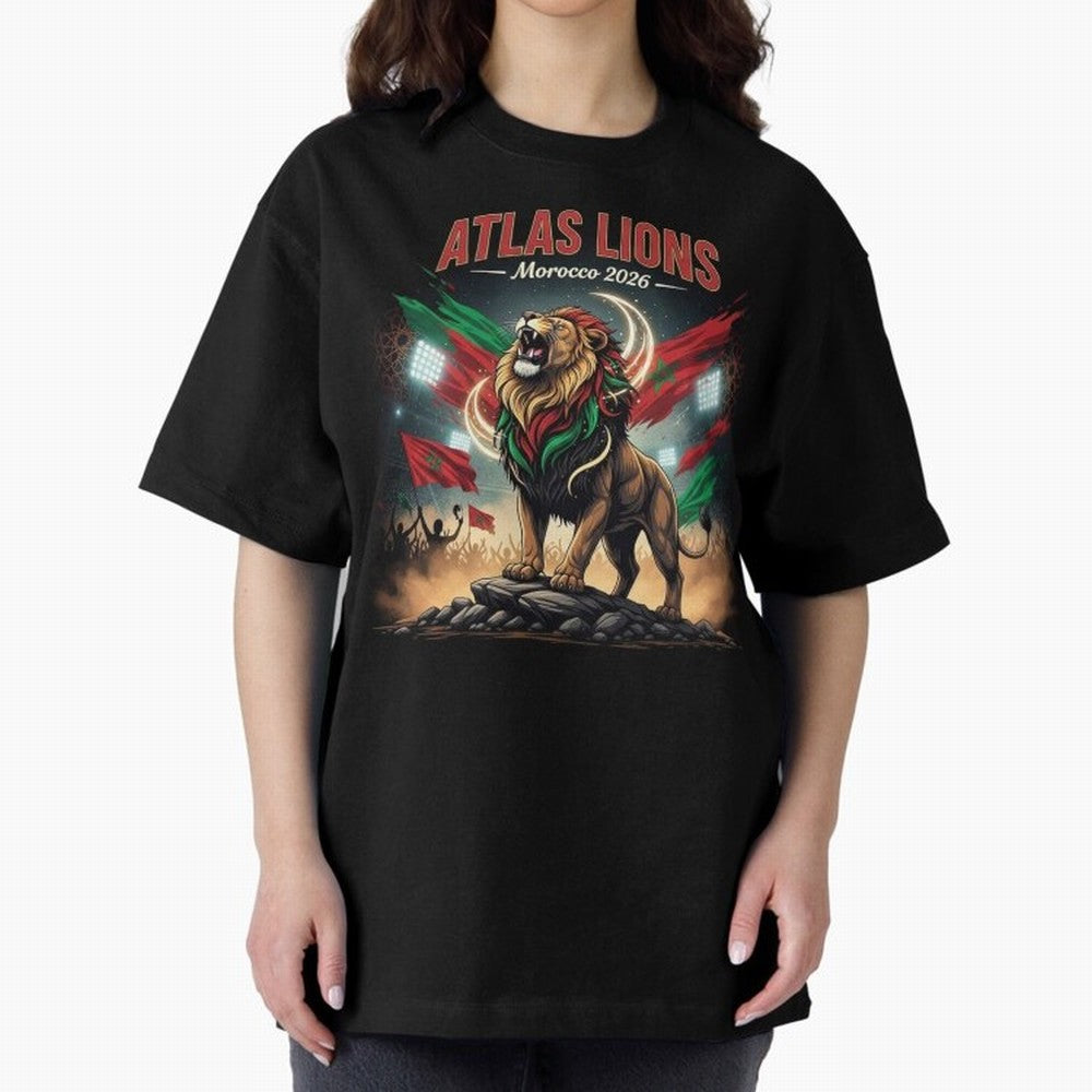Atlas Lions - Morocco Football Team ready for the World Cup Classic T-Shirt Share FIFA World Cup 2026 for Fans of Neymar, Haaland and Cristiano Ronaldo and Brazil, Portugal and Argentina, Bringing Game Day Rituals, Football Legends, Country Pride