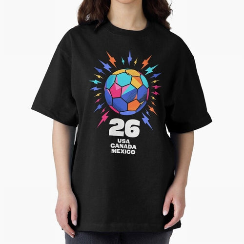 2026 Colorful Soccer Ball USA Canada Mexico 26 Classic T-Shirt Feel the Roar of Match Day Hype around FIFA World Cup 2026 USA Canada Mexico, Cristiano Ronaldo, Haaland and CR7, Germany, Football Passion, Legendary Performances, Festival Vibes and