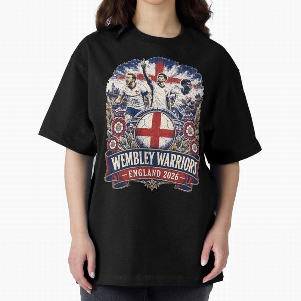 Wembley Warriors Classic T-Shirt Celebrate Fan Favorites in FIFA World Cup 2026 Group Stage Spirit, Featuring Germany, Messi and Cristiano Ronaldo, Football History, Final Match Energy, Crowd Noise and Once in a Lifetime Moments; Perfect for People