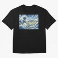 Soccer Players in Hokusai Waves Japan Classic T-Shirt Celebrate the Stars of the FIFA World Cup 2026 Group Stage Journey through Neymar, Haaland and Cristiano Ronaldo Highlights, Spain and Netherlands Pride, Stadium Chants, National Pride, Trophy