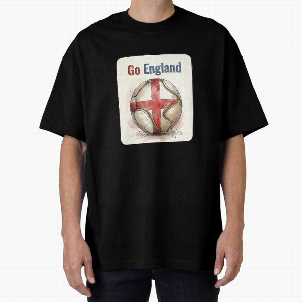 Go England Soccer Ball Flag | English Football Fan Graphic Tee Classic T-Shirt Show Passion for the Stars of FIFA World Cup 2026 Group Stage for Fans of Neymar and France, Bringing Champion Mindset, Group Stage Buzz, Knockout Tension and Passionate