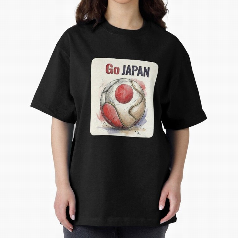 Go Japan Soccer Ball Flag | Japanese Football Fan Graphic Tee Classic T-Shirt Stand Proud for FIFA World Cup 2026 USA Canada Mexico Spirit, Highlighting Argentina and Brazil, Haaland, Stadium Chants, National Pride, Trophy Dreams and Unforgettable
