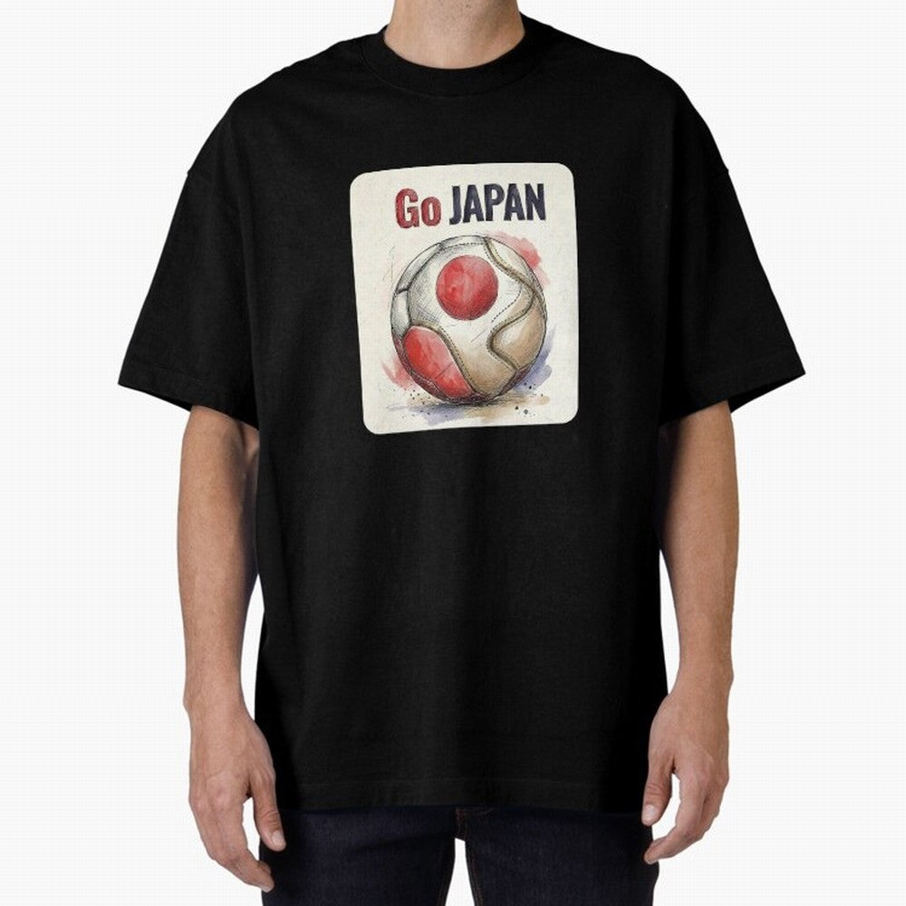 Go Japan Soccer Ball Flag | Japanese Football Fan Graphic Tee Classic T-Shirt Stand Proud for FIFA World Cup 2026 USA Canada Mexico Spirit, Highlighting Argentina and Brazil, Haaland, Stadium Chants, National Pride, Trophy Dreams and Unforgettable