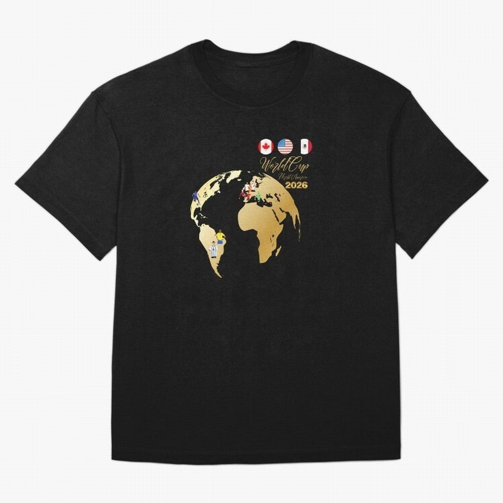 World Cup 2026 T-Shirt_70890629 Classic T-Shirt Follow the Road to FIFA World Cup 2026 Group Stage for Fans of Mbappe and Portugal, Spain and Germany, Bringing Worldwide Fan Energy, Dramatic Goals, Stadium Lights and Championship Celebrations;