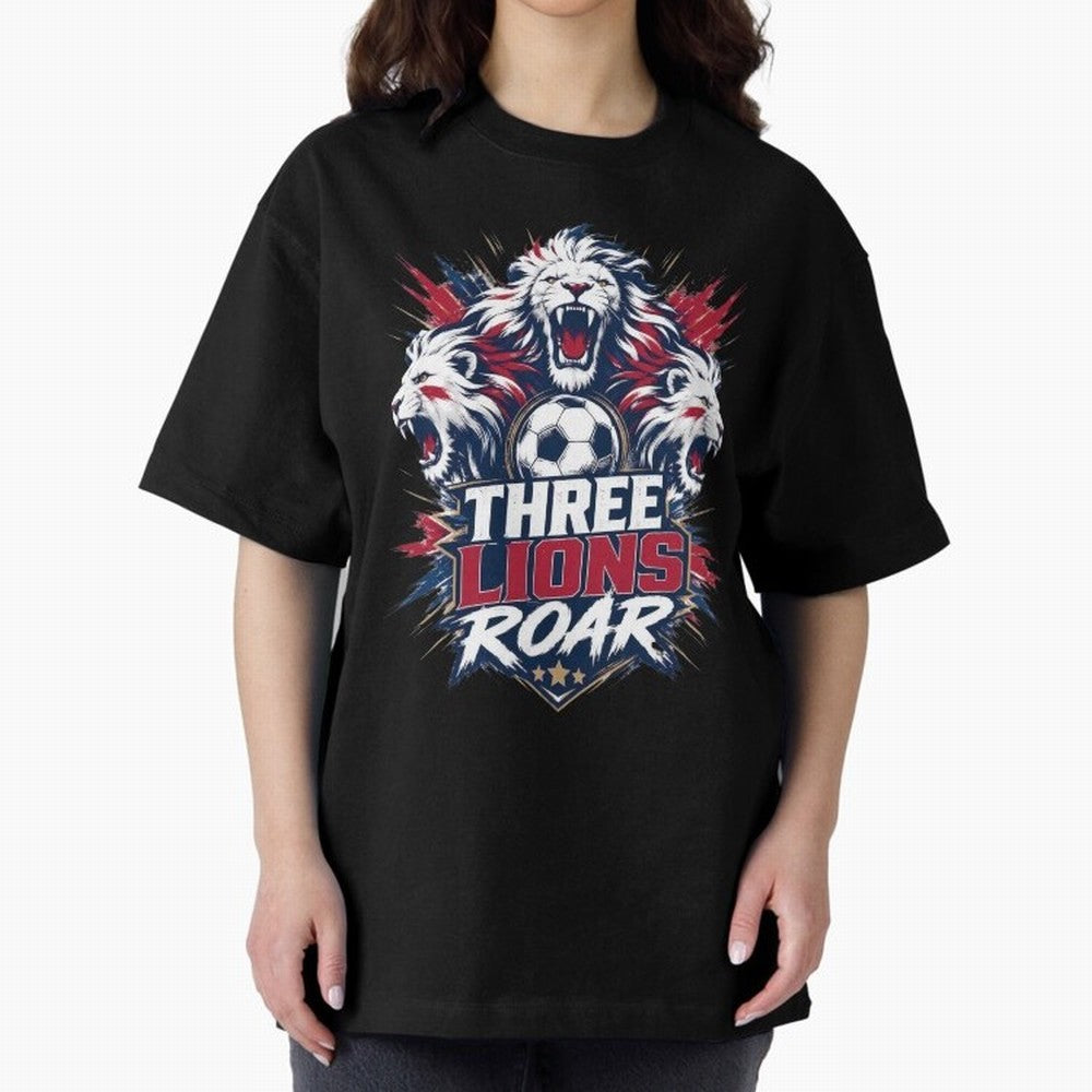 Three Lions Roar England World Cup 26 Tee Classic T-Shirt Join the Countdown to FIFA World Cup 2026 Group Stage Featuring Haaland, Germany Energy, Champion Mindset, Group Stage Buzz, Knockout Tension and Passionate Fan Culture; Perfect for Fans,