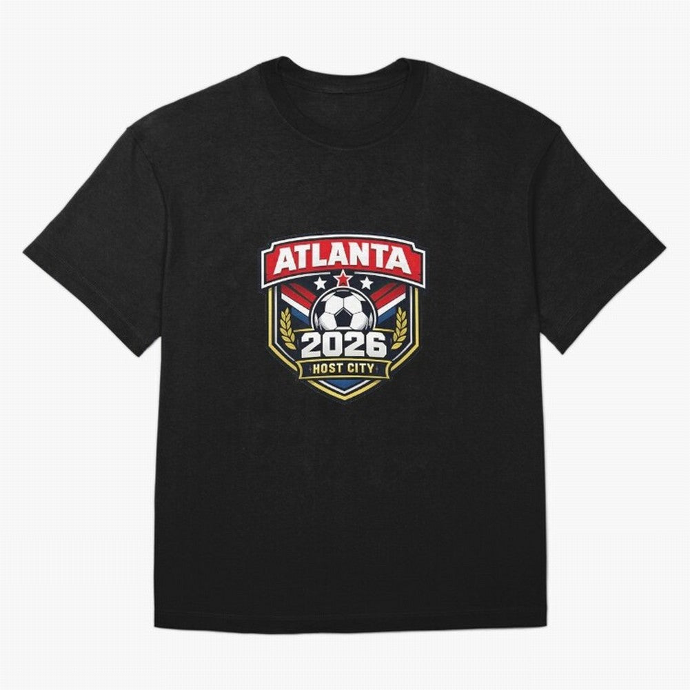 Global Cup 2026 Host City Badge Atlanta Classic T-Shirt Support the Legends of the FIFA World Cup 2026 Group Stage Journey through Neymar Highlights, Brazil Pride, Stadium Chants, National Pride, Trophy Dreams and Unforgettable Football Memories;