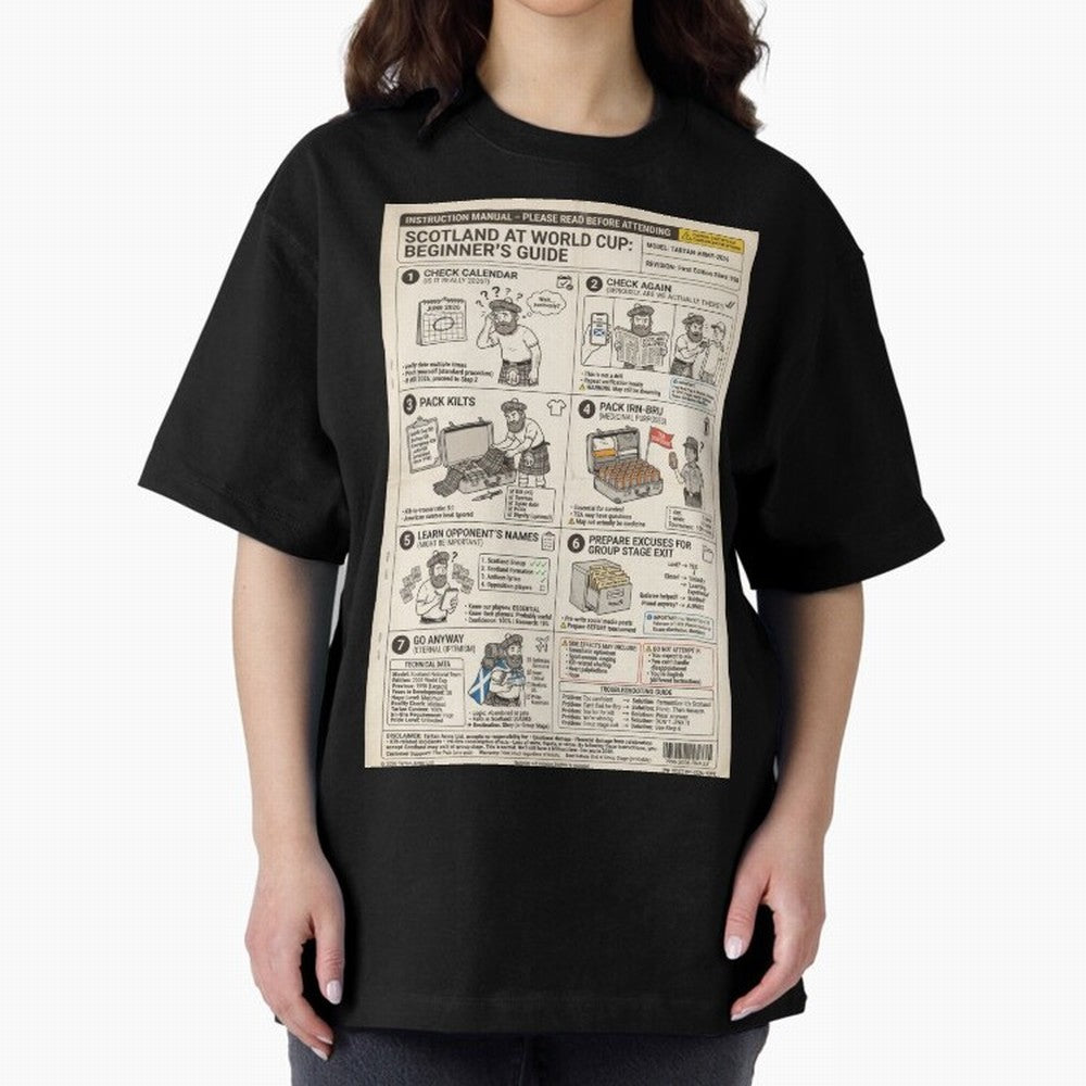 Scotland's Beginners Guide To The World Cup Classic T-Shirt Stand Out with Spirit from Match Day Hype around FIFA World Cup 2026 Group Stage, Messi, CR7 and Mbappe, England, Match Day Excitement, Supporter Culture, Golden Goals and Global Football