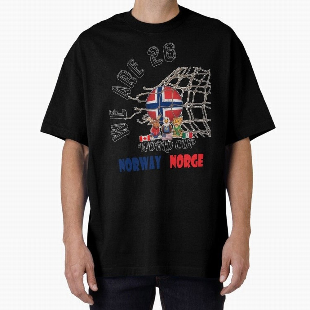 World cup 26 - Norway Classic T-Shirt Spotlight FIFA World Cup 2026 USA Canada Mexico for Fans of Messi, Neymar and Mbappe and France, Bringing Retro Football Energy, Iconic Rivalries, Trophy Chase Drama and Stadium Atmosphere; Perfect for Fans,