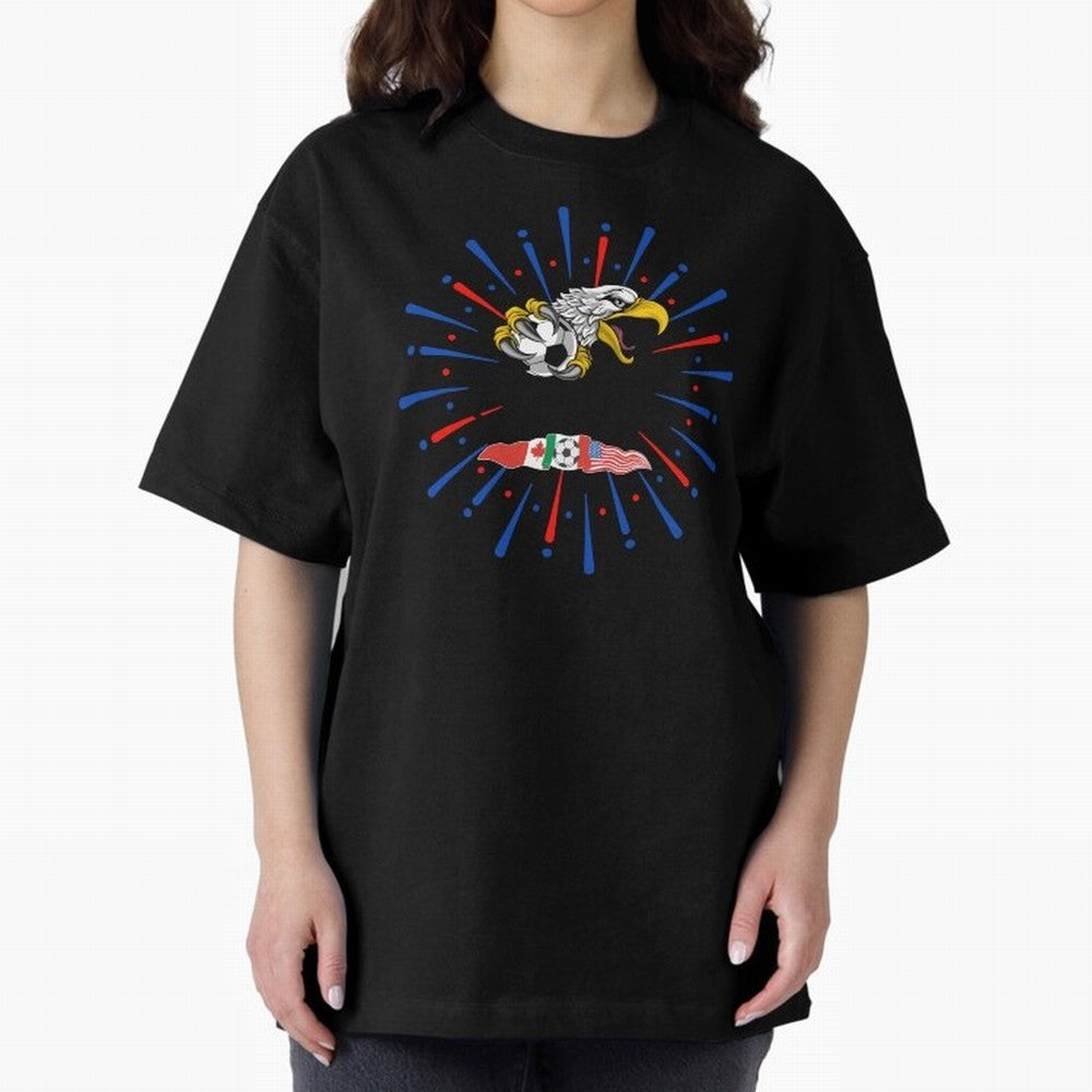 USA WC 2026 Classic T-Shirt Back Your Heroes with Global Football Passion for FIFA World Cup 2026 USA Canada Mexico, Capturing Cristiano Ronaldo, Haaland and CR7, Argentina and Brazil, Global Supporter Spirit, Legendary Goals, National Colors and