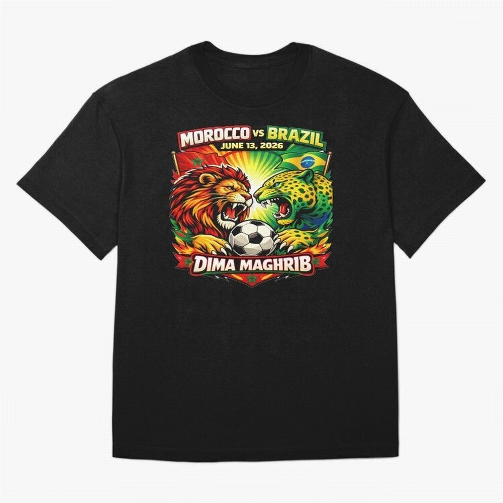 World Cup 2026, Dima Maghrib, June 13, 2026, We Are Morocco, Go Morocco, Morocco vs Brazil, Morocco World Cup 2026, World Morocco, Maghrib Classic T-Shirt Bring Supporter Culture to Match Day Hype around FIFA World Cup 2026 USA Canada Mexico,