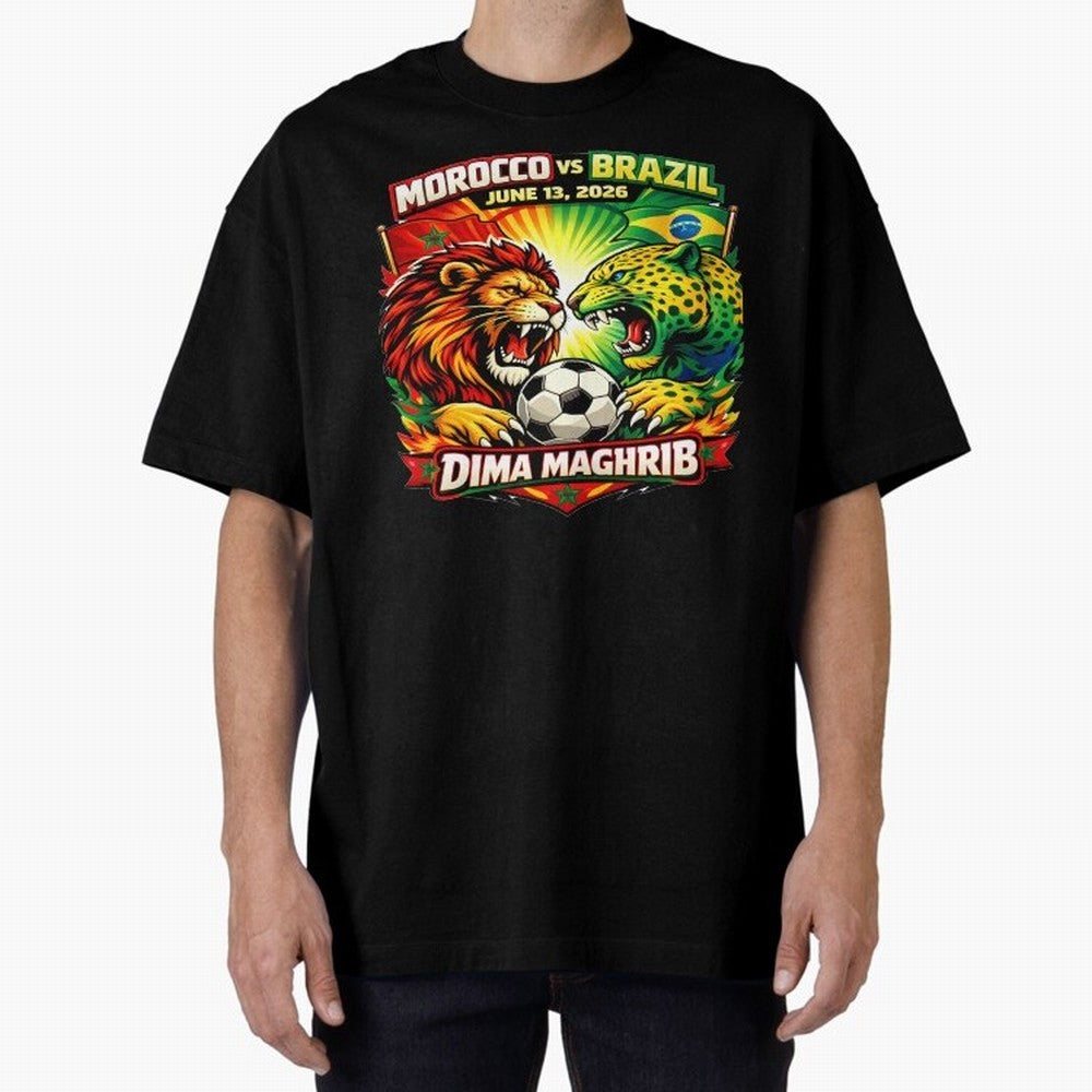 World Cup 2026, Dima Maghrib, June 13, 2026, We Are Morocco, Go Morocco, Morocco vs Brazil, Morocco World Cup 2026, World Morocco, Maghrib Classic T-Shirt Bring Supporter Culture to Match Day Hype around FIFA World Cup 2026 USA Canada Mexico,